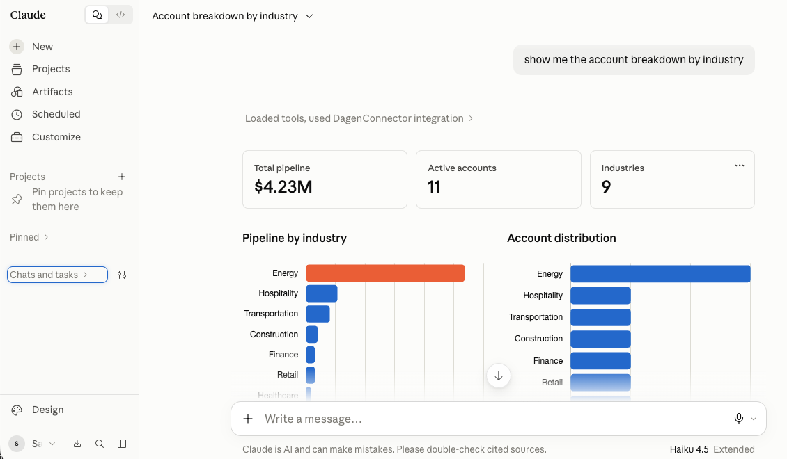 Feed enterprise data to agents